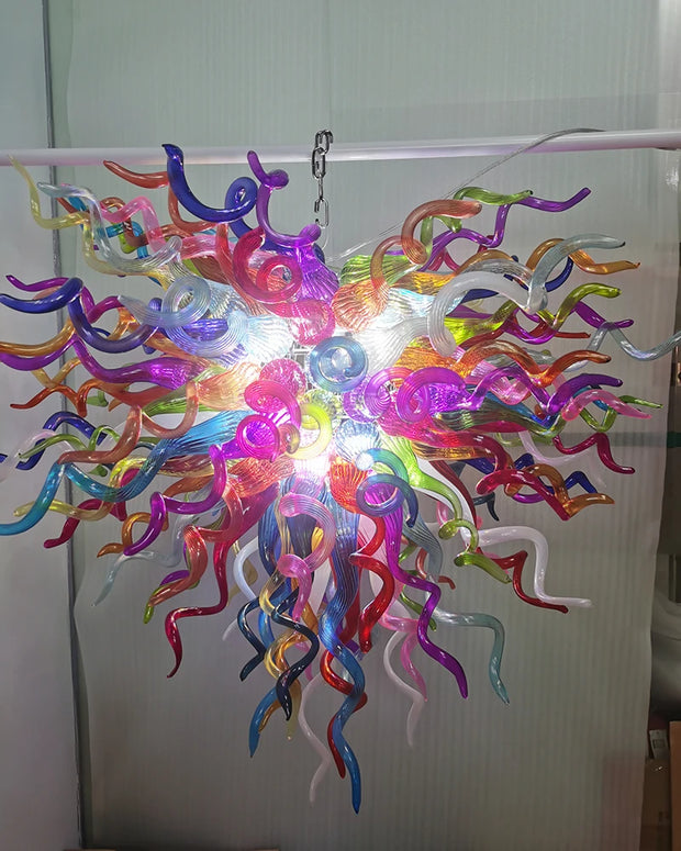 New Design Heart Shape Chandeliers Multicolor