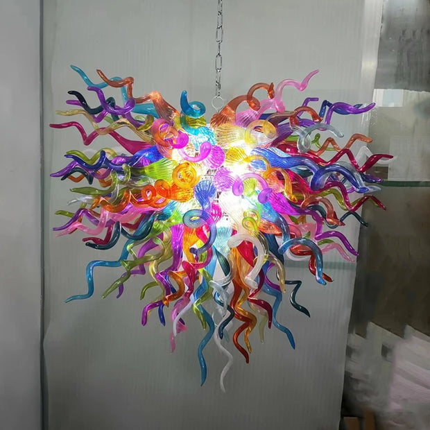 New Design Heart Shape Chandeliers Multicolor