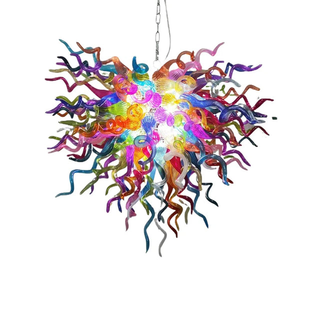 New Design Heart Shape Chandeliers Multicolor