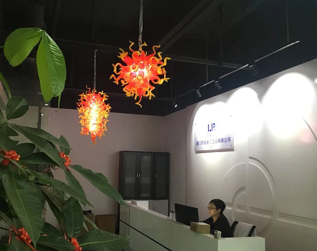 New Design Heart Shape Chandeliers Multicolor