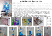 New Design Heart Shape Chandeliers Multicolor