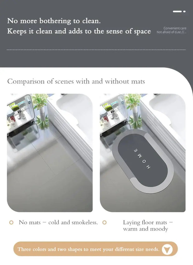 Toilet Rugs Entrance Doormat Washable