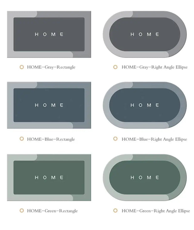Toilet Rugs Entrance Doormat Washable