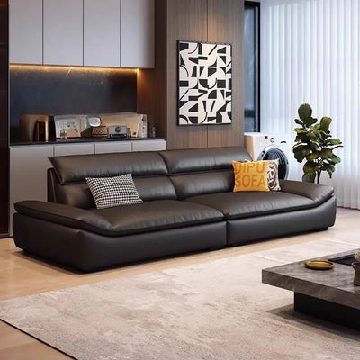 Black Oversize Simple Lazy Sofa