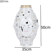 Facial Ceramic Vase