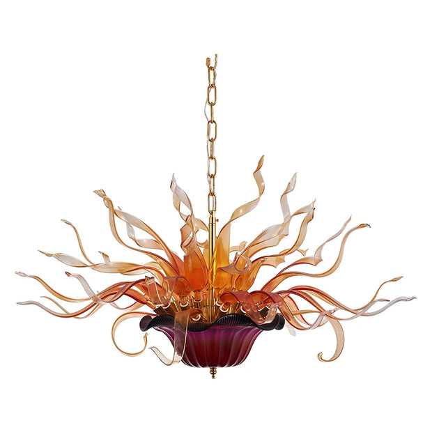 New Design Heart Shape Chandeliers Multicolor