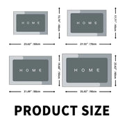 Toilet Rugs Entrance Doormat Washable
